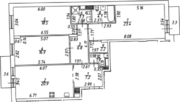 ЖК «Халькон», планировка 3-комнатной квартиры, 105.20 м²