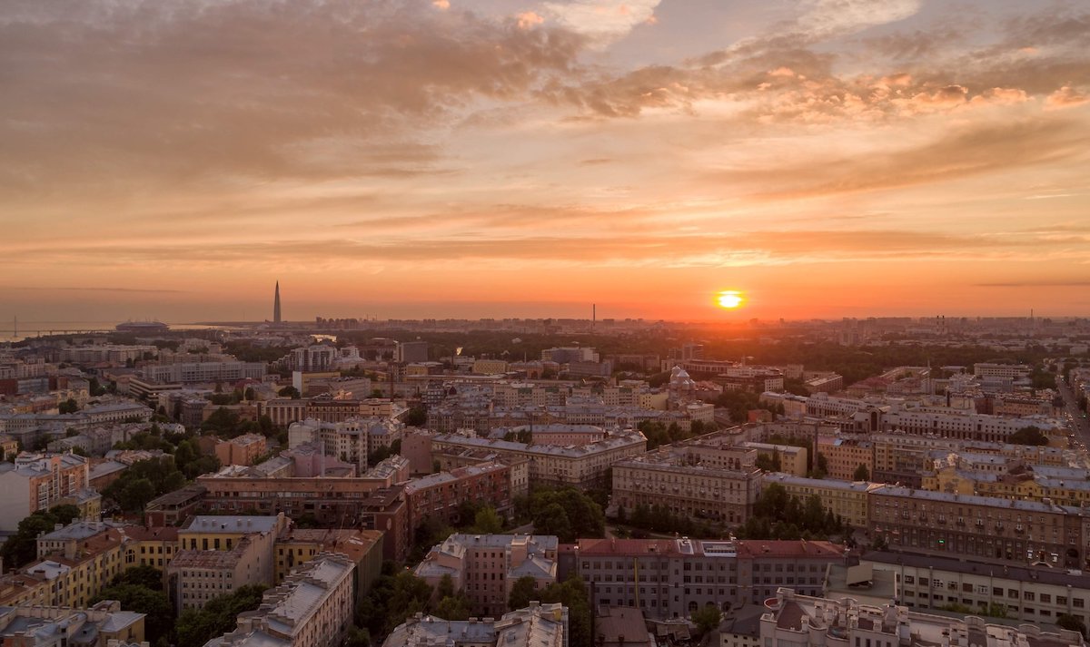 Закат Санкт-Петербург Петроградка