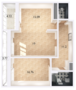 ЖК «Колумб», планировка 2-комнатной квартиры, 72.70 м²