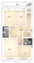 ЖК «Эталон на Неве», планировка 3-комнатной квартиры, 108.30 м²
