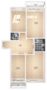 ЖК «Южная звезда», планировка 3-комнатной квартиры, 111.40 м²
